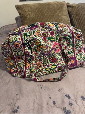Vera Bradley Quilted Floral Large Duffle Bag in Multicolor pattern